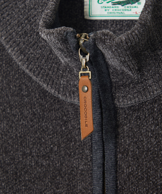 モールニット フルジップ ブルゾン