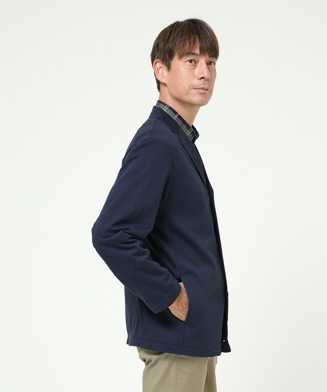 テーラー襟 カーディガン