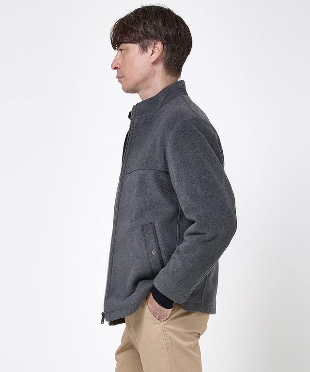 フリース スタンドカラー ジャケット