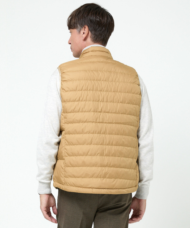 スタンドカラー ダウン ベスト
