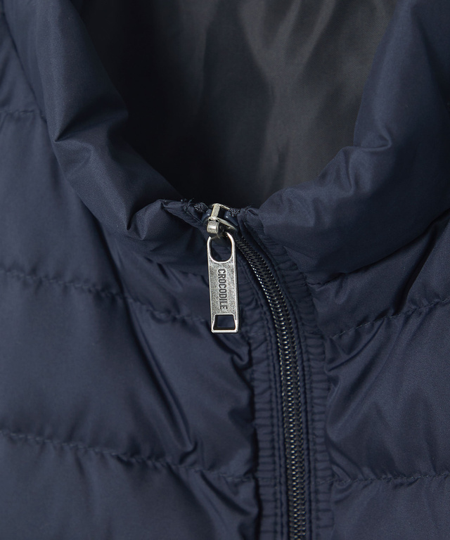 スタンドカラー ダウン ベスト