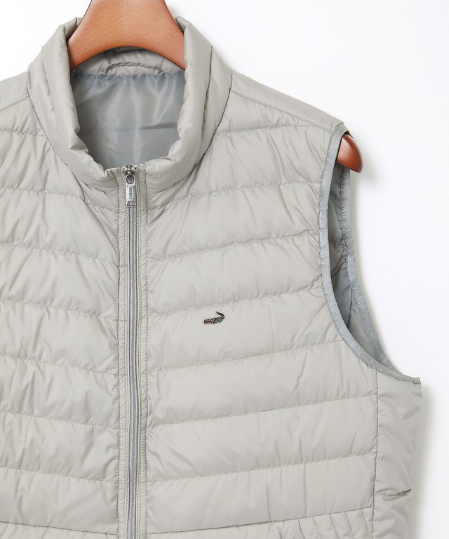 スタンドカラー ダウン ベスト