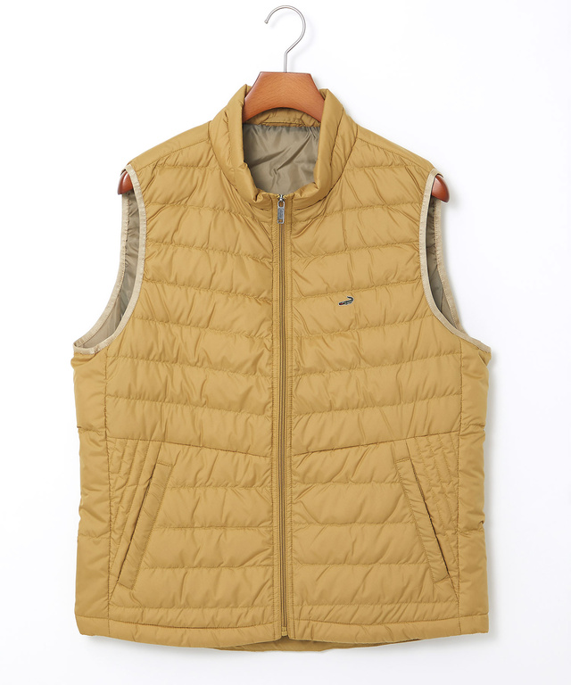 スタンドカラー ダウン ベスト