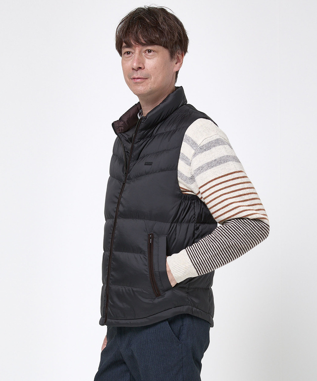キルティング ダウン ベスト