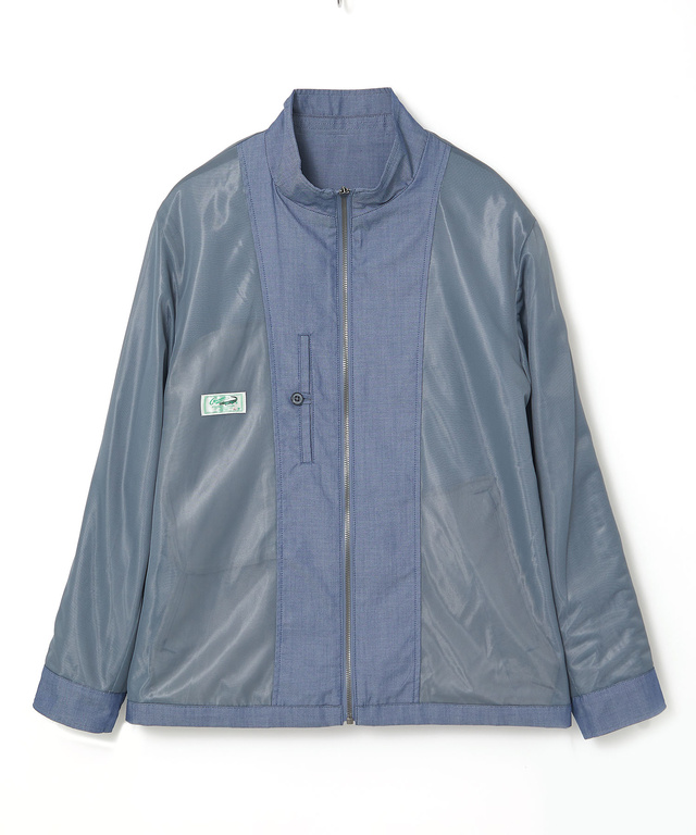 シャンブレーツイル ジップ ブルゾン【吸汗速乾】