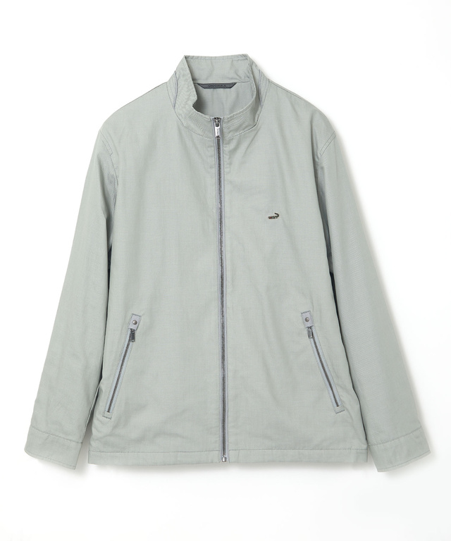 シャンブレーツイル ジップ ブルゾン【吸汗速乾】