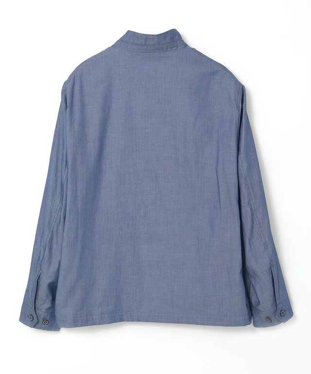 シャンブレーツイル ジップ ブルゾン【吸汗速乾】