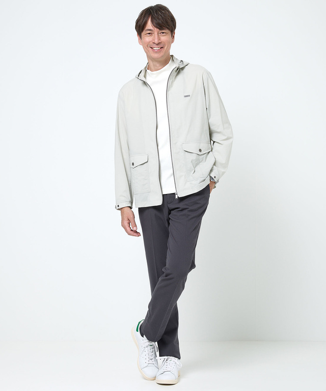 フード付き ストレッチ マウンテンパーカー