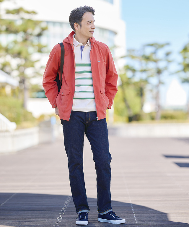 フード付き ストレッチ マウンテンパーカー