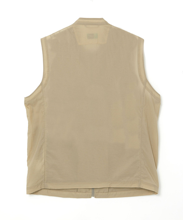 ナイロン マルチポケット ジップベスト