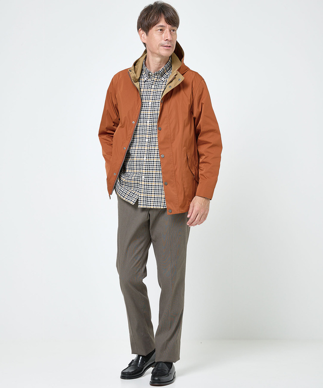 ツイル バイカラー マウンテンパーカー