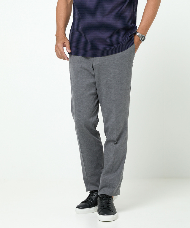 ポンチ素材 ストレート パンツ