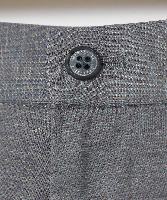 ポンチ素材 ストレート パンツ