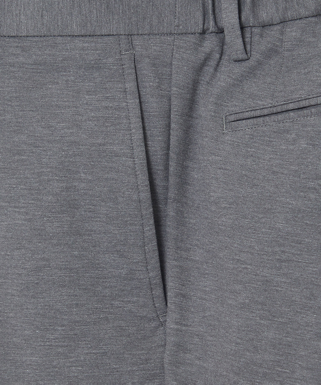 ポンチ素材 ストレート パンツ