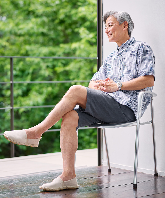 デニムライク ストレッチ ショートパンツ