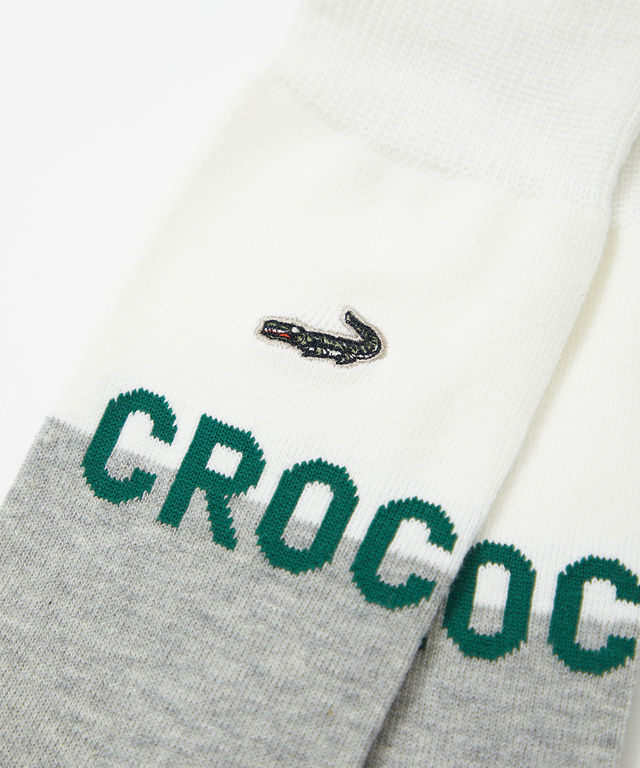 カラーブロック ロゴ ソックス