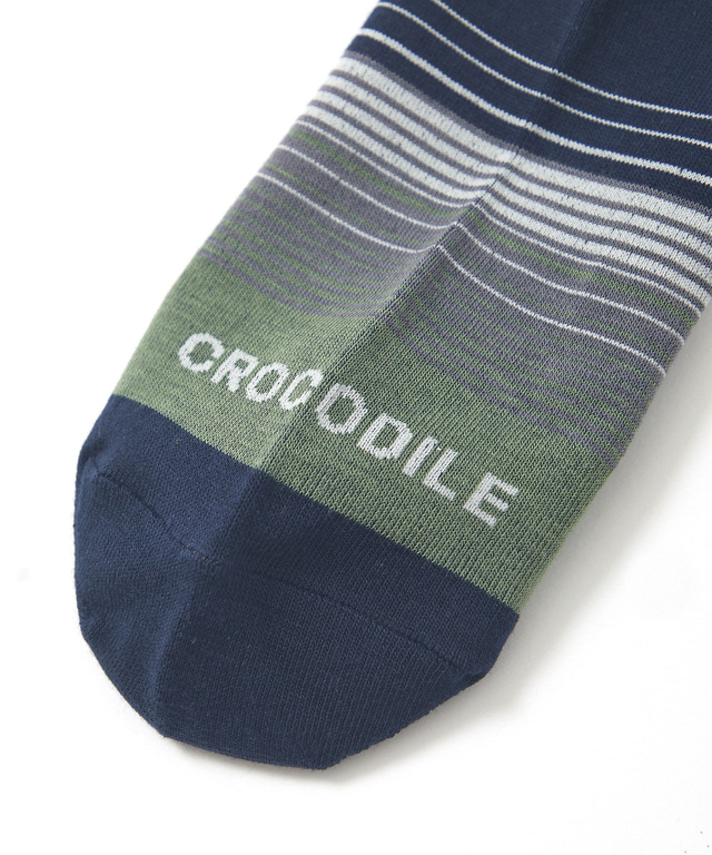 パネルボーダー アンクル ソックス