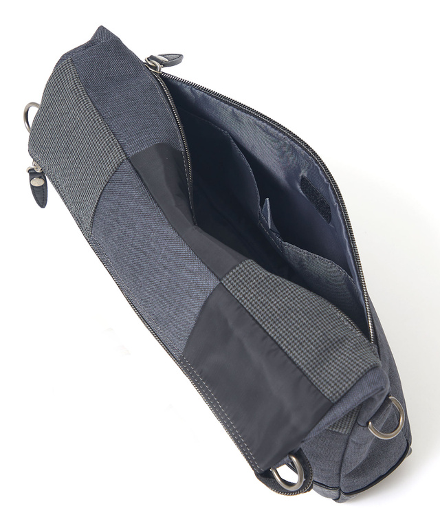 パッチワーク 配色 2WAY ショルダーバッグ