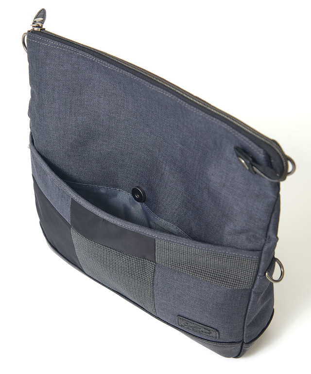 パッチワーク 配色 2WAY ショルダーバッグ