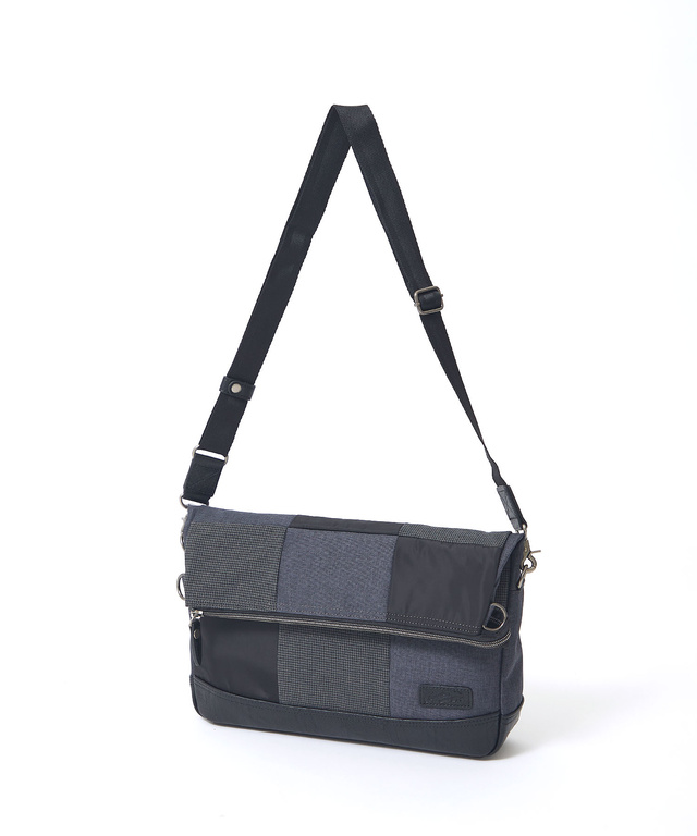 パッチワーク 配色 2WAY ショルダーバッグ