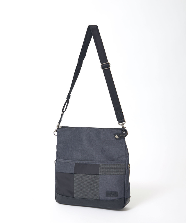 パッチワーク 配色 2WAY ショルダーバッグ