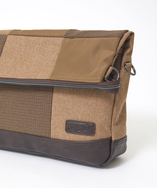 パッチワーク 配色 2WAY ショルダーバッグ