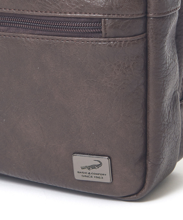 合成皮革 ミドルショルダー バッグ