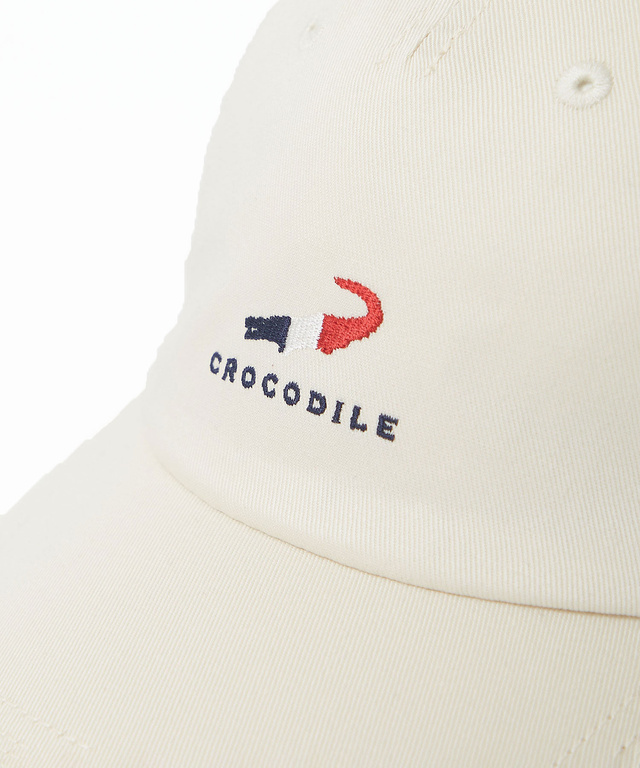 トリコロール ロゴ刺繍 キャップ