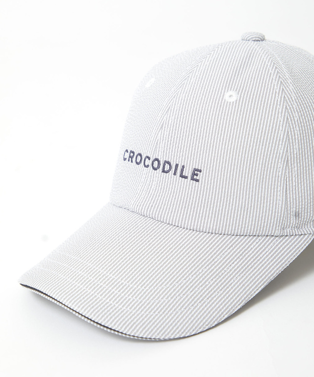 シアサッカー ロゴ刺繍 キャップ【UV加工】