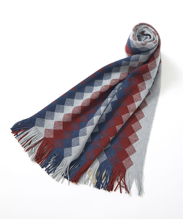 アーガイル柄 ソフトタッチ マフラー