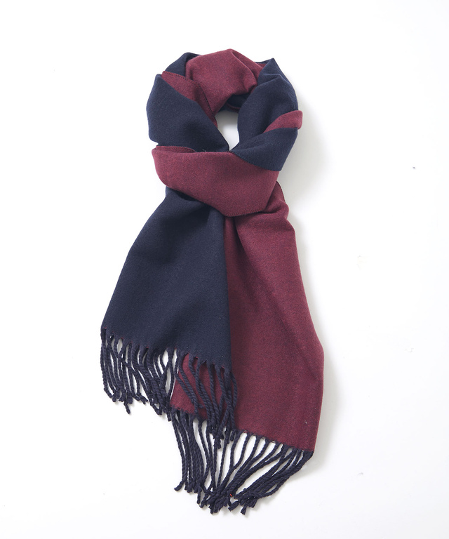 カシミア風 リバーシブル マフラー