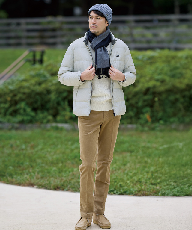 カシミア風 リバーシブル マフラー