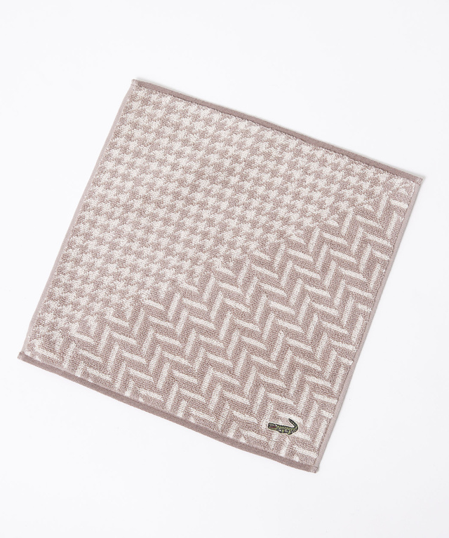 千鳥柄 切り替え ハンカチ【日本製】