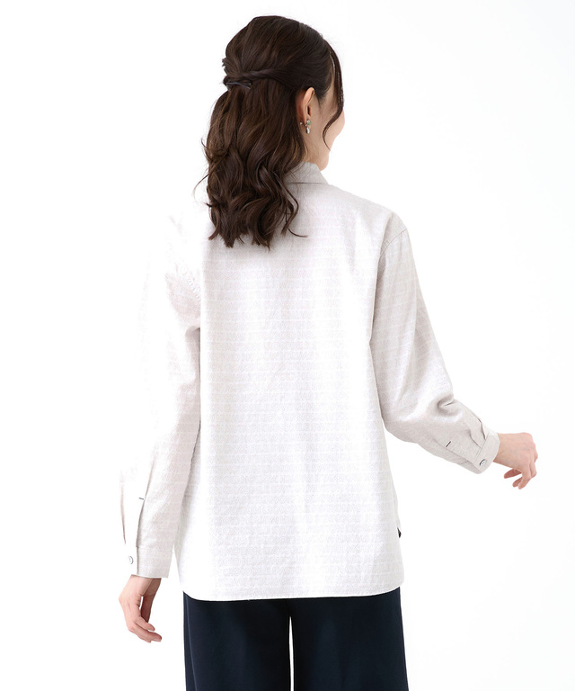 モノグラム ジャカード ブラウス