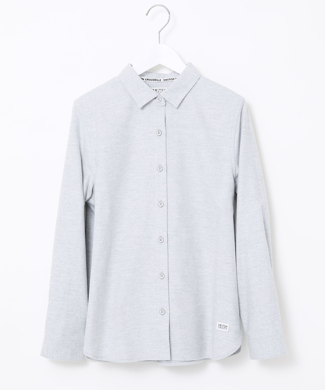 フランネル コットン ブラウス