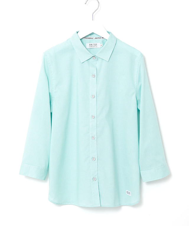 ノンアイロン コットン 7分袖 ブラウス【シワになりにくい】