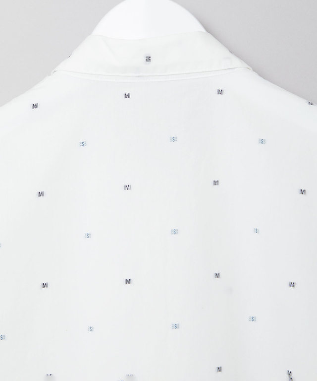 ロゴ ジャカードドビー ブラウス