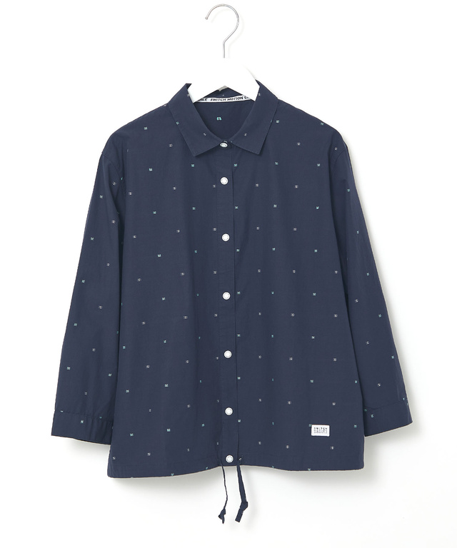 ロゴ ジャカードドビー ブラウス