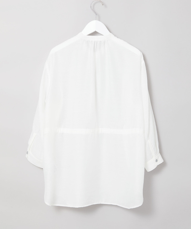 スタンドカラー シアー シャツ ジャケット