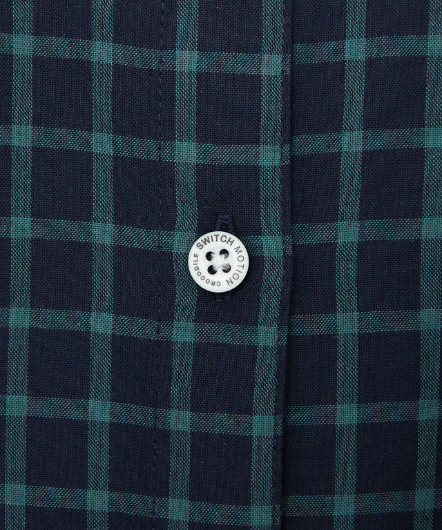 コットン デザイン 七分袖 ブラウス