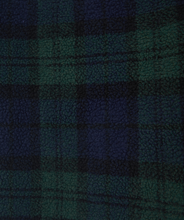 チェック柄 フリース パーカ【洗濯機洗いOK】