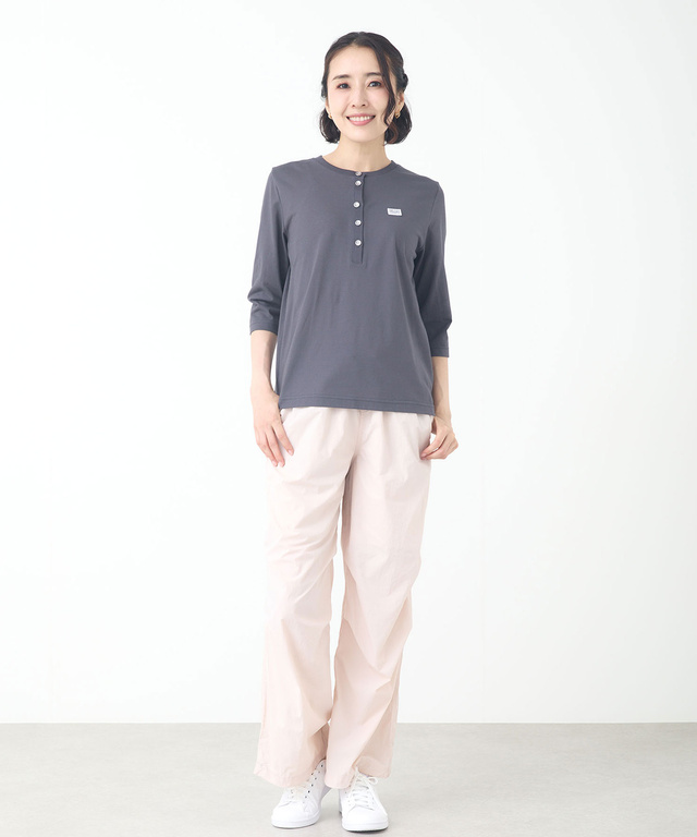 ヘンリーネック 七分袖 Tシャツ