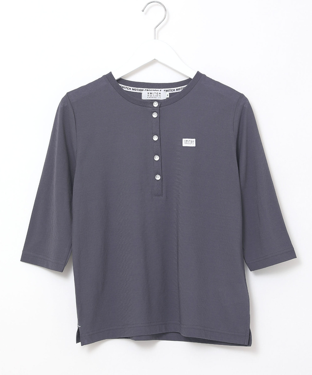 ヘンリーネック 七分袖 Tシャツ
