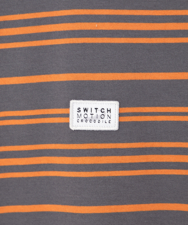 パネルボーダー サイドスリット カットソー