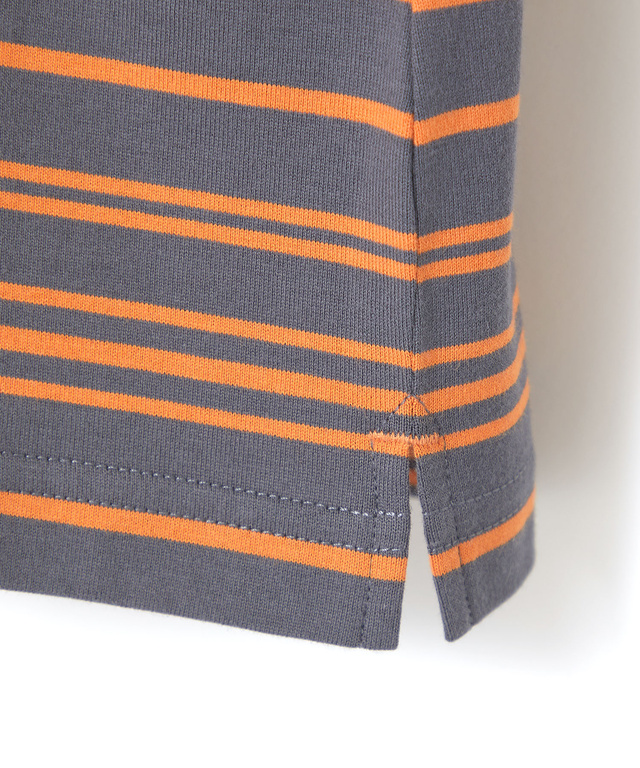 パネルボーダー サイドスリット カットソー