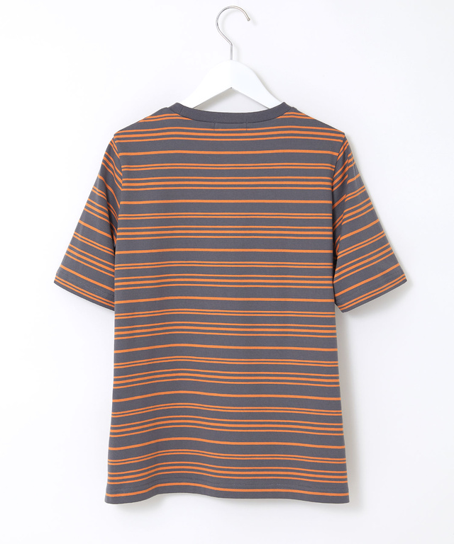 パネルボーダー サイドスリット カットソー