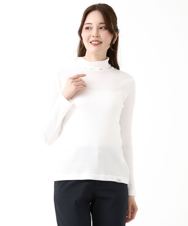 メロー ハイネック カットソー