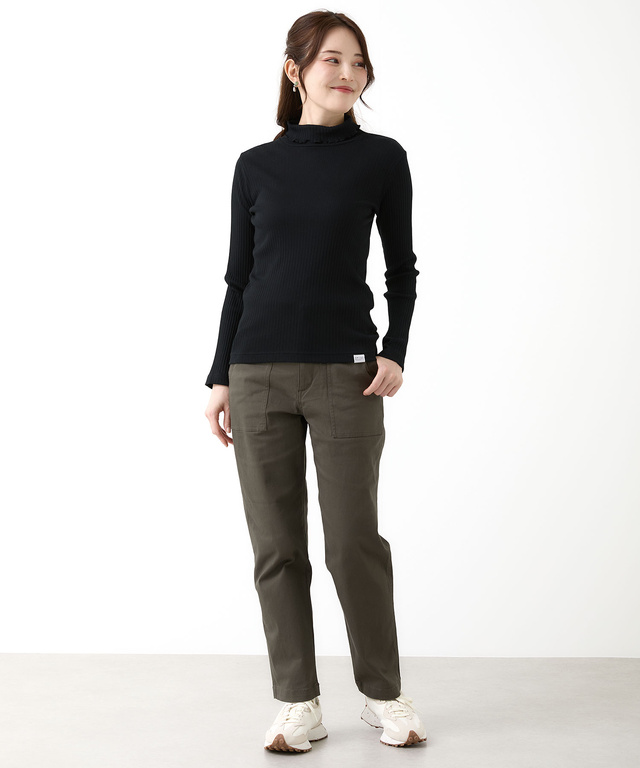 メロー ハイネック カットソー