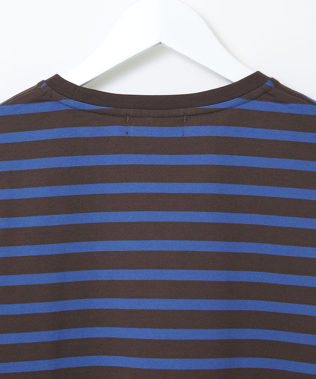 天竺 ボーダー柄 カットソー