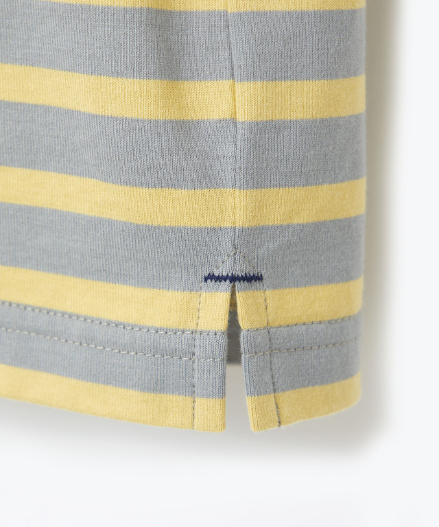 天竺 ボーダー柄 カットソー